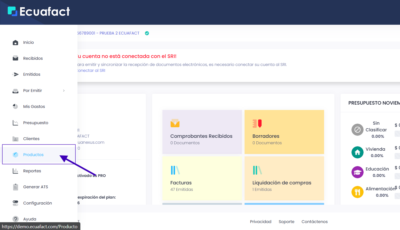 &; Guía práctica para crear un producto o servicio en Ecuafact