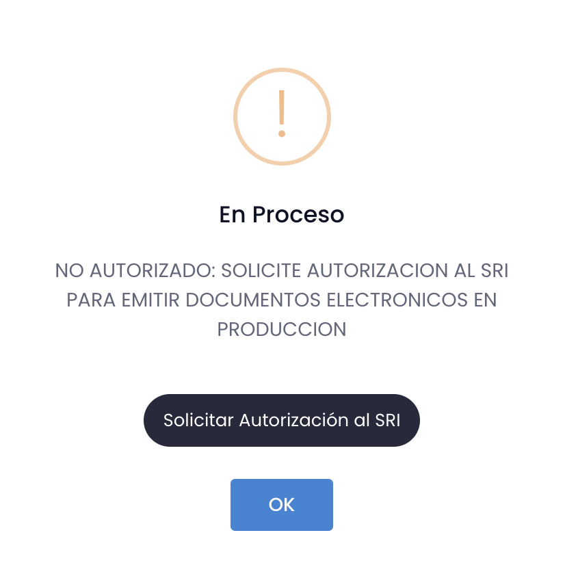 Solicitud de Autorización de Emisión SRI